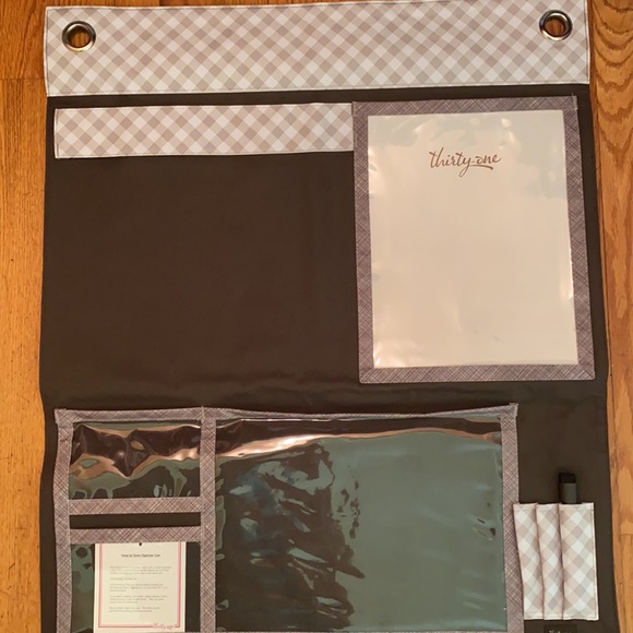 Thirty-one Hang-Up Home Organizer, Taupe Gingham - Picture 3 of 6